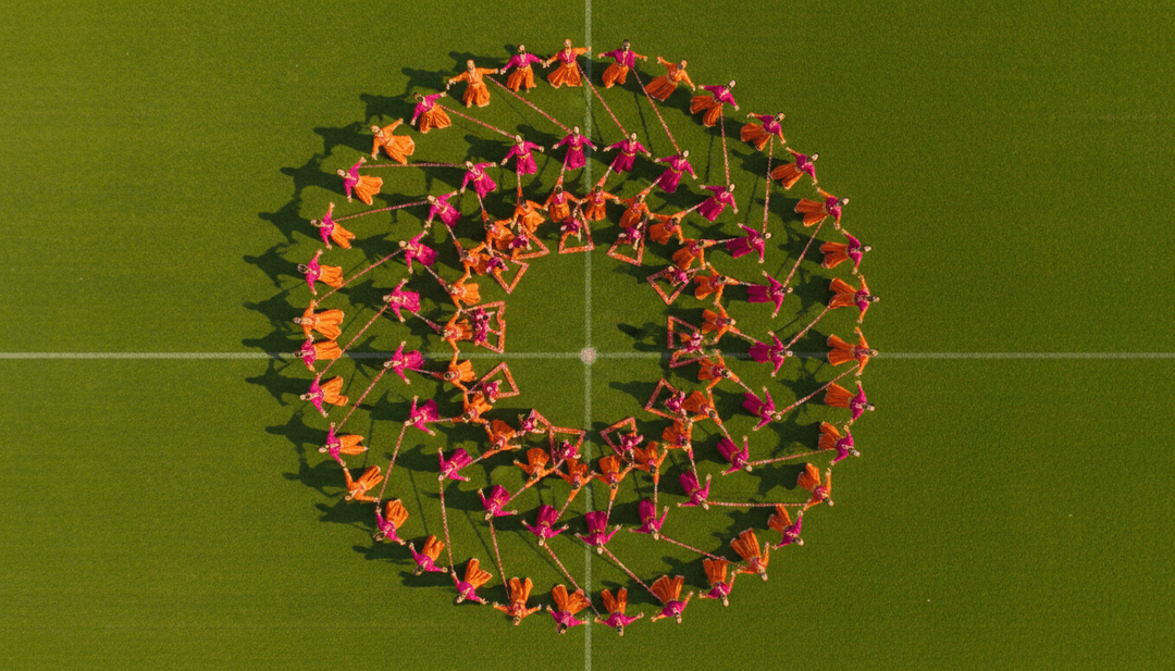 IA gerando cenas dinâmicas para o videoclipe de 'টাট্টুর বাজার', retratando personagens folk e a vitalidade do mercado.