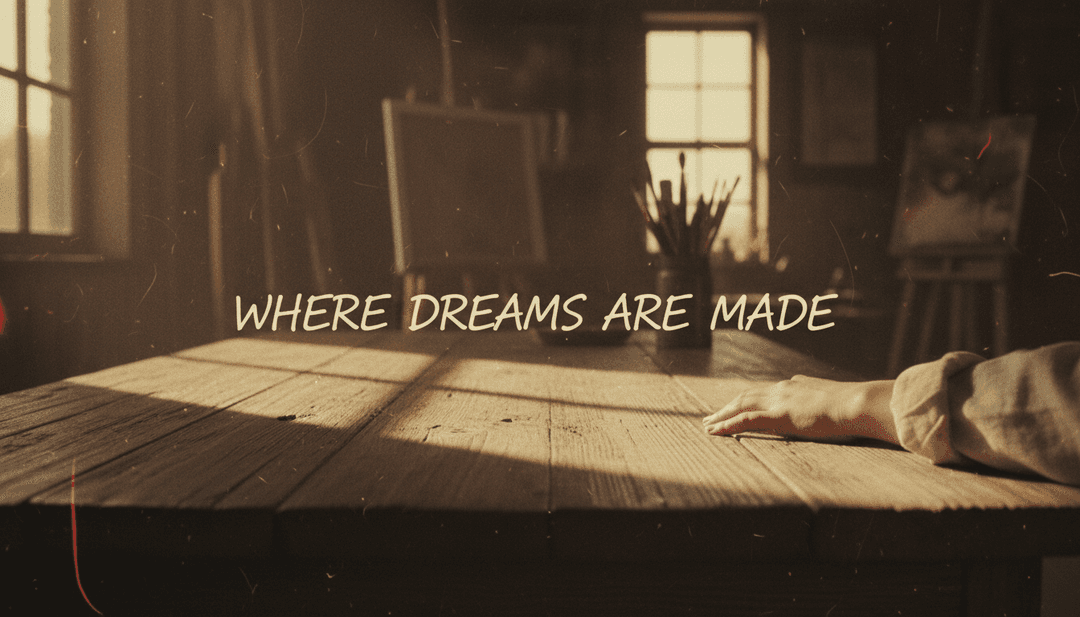 Arte abstrata representando uma porta se abrindo, luz brilhando, simbolizando novos começos e profundidade emocional para o videoclipe de 'Pintu yang kau buka'.