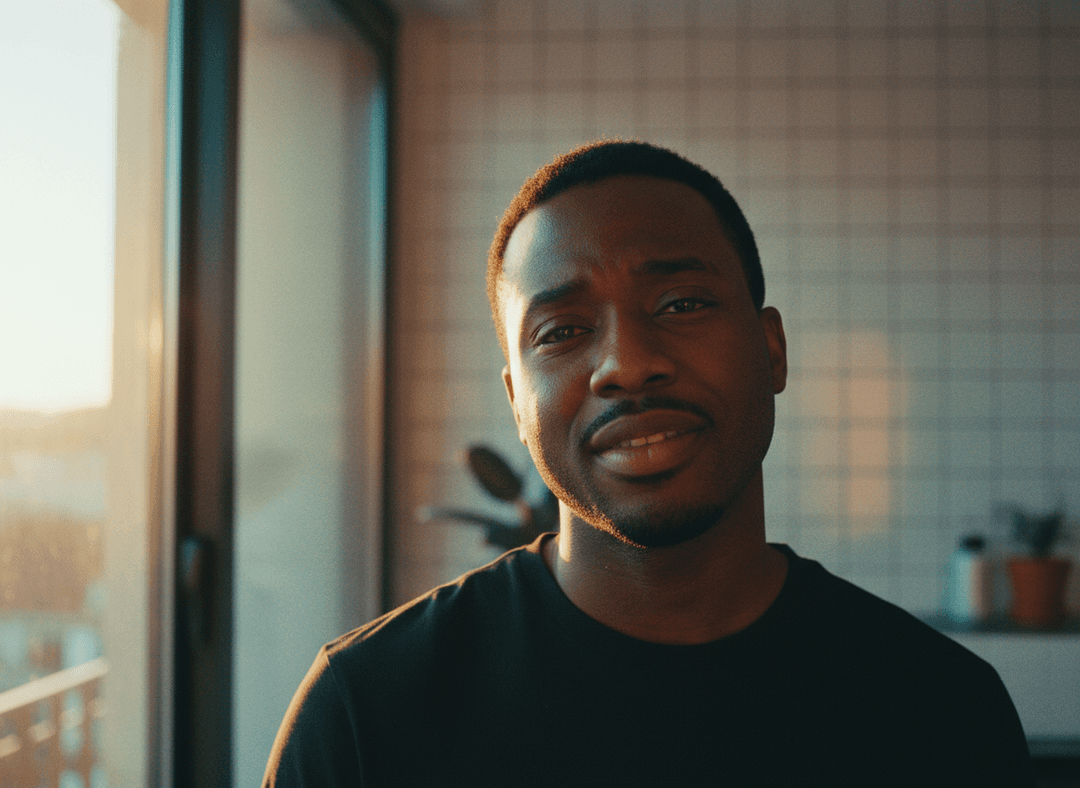 AI为 'Não Me Trai' 生成的动态视觉效果,展示说唱诗句融入非洲流行舞序列和情感特写,由 freebeat.ai 提供支持。