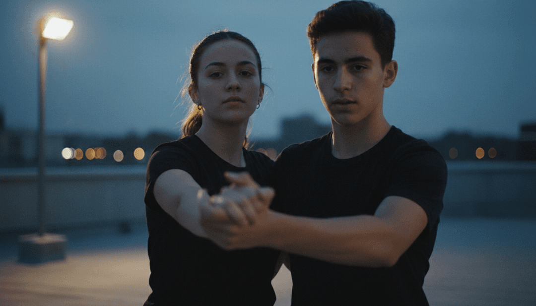 动态城市景观视觉效果与数字粒子交织,代表电子节拍和嘻哈流动转化为《Life Goes On》的活力音乐视频。