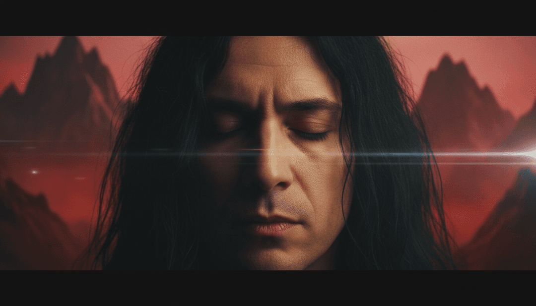 Arte conceitual mostrando IA interpretando batidas de trap music e letras de hip-hop para o videoclipe de 'GO' de Lxvz.