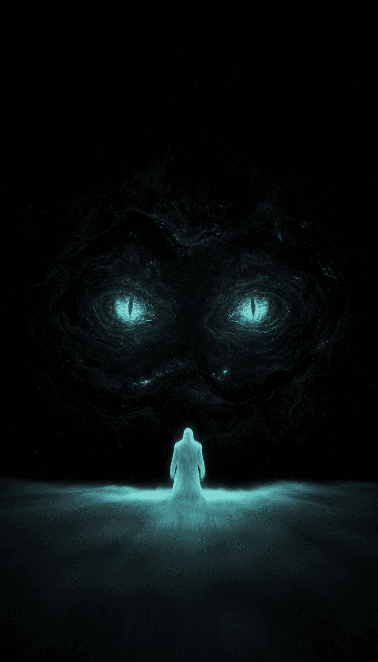 Un video musicale finito per un brano hip-hop riprodotto su uno schermo olografico, che mostra vivaci immagini generate dall'AI che si sincronizzano perfettamente con la musica.