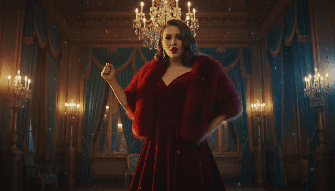 소울풀한 보컬과 활기찬 R&B 비트에 맞춰 반짝이는 조명과 리드미컬한 패턴 같은 동적인 시각 요소들이 동기화됩니다.