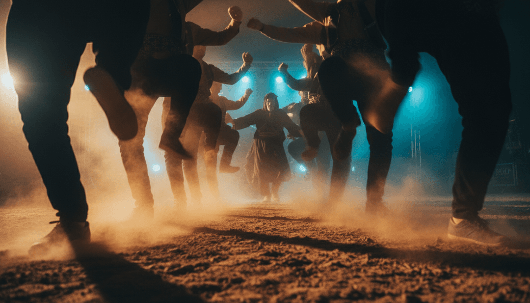 AI分析阿拉伯民间音乐的声波,可视化节奏模式和传统乐器。