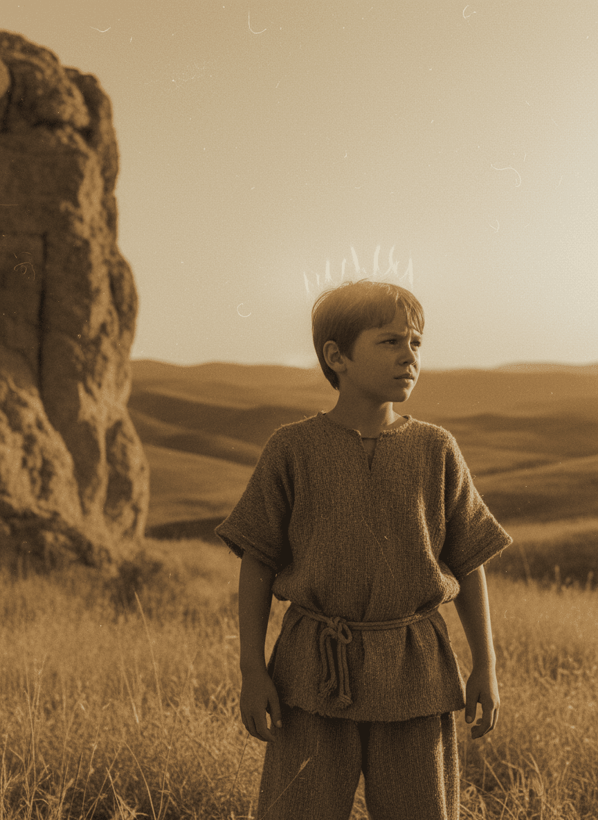 AI 用连绵起伏的山丘和宁静风声的视觉效果诠释宁静的民谣音乐。