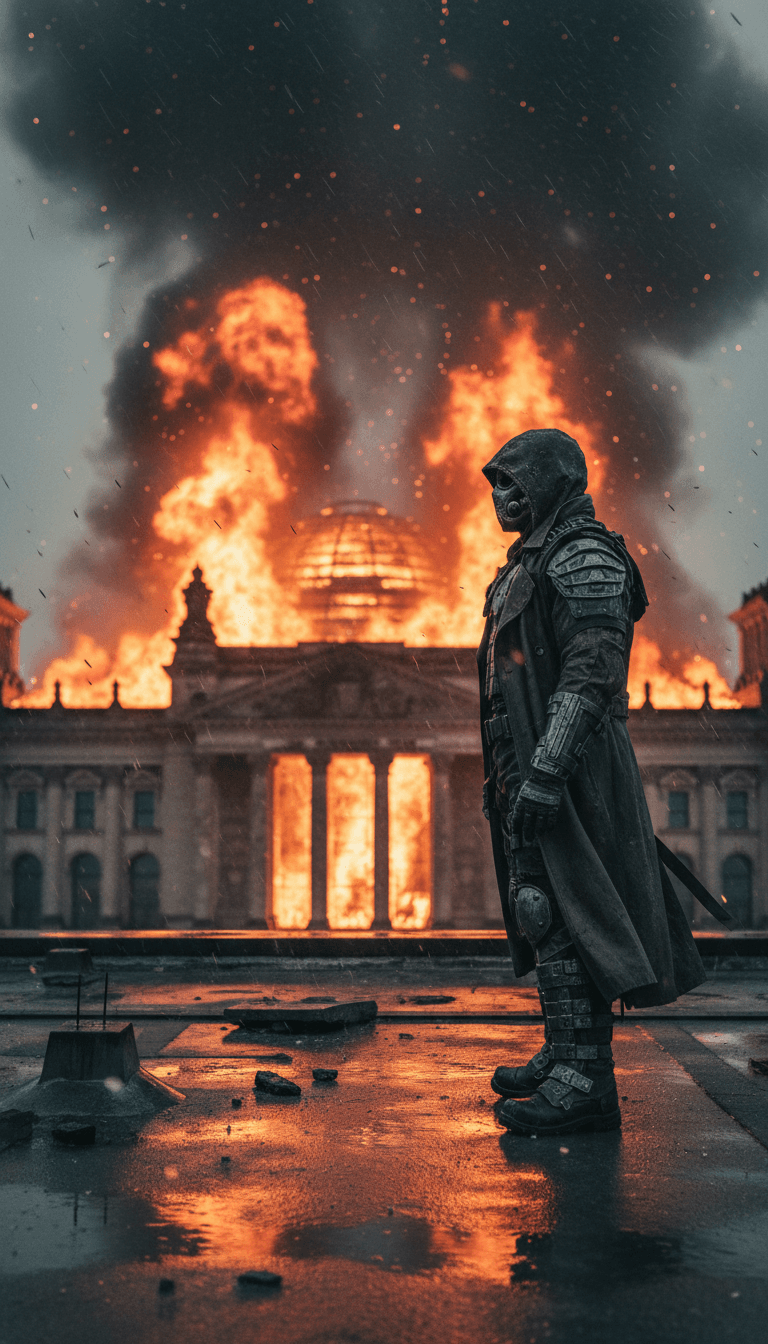 AI 解释复杂的嘻哈和陷阱节奏,为 'Палимпсест.mp3' 形成分层视觉概念。