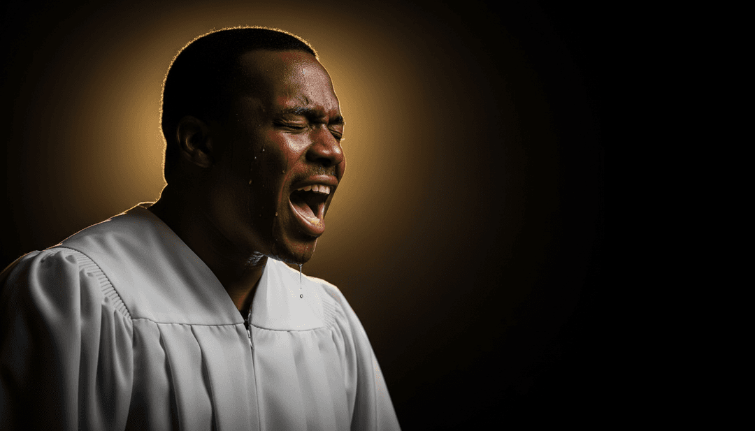 Analyse IA de la chanson hip-hop gospel 'Hold Thy Nuts' by UnwaveringBeatboxing976 et v5, montrant des formes d'onde se transformant en art abstrait.