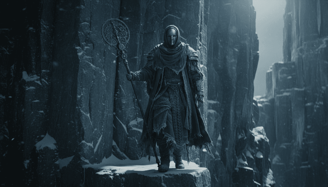 KI interpretiert klassische Hymnenmusik, Noten und visuelle Motive wie Kirchenglocken und Buntglasfenster