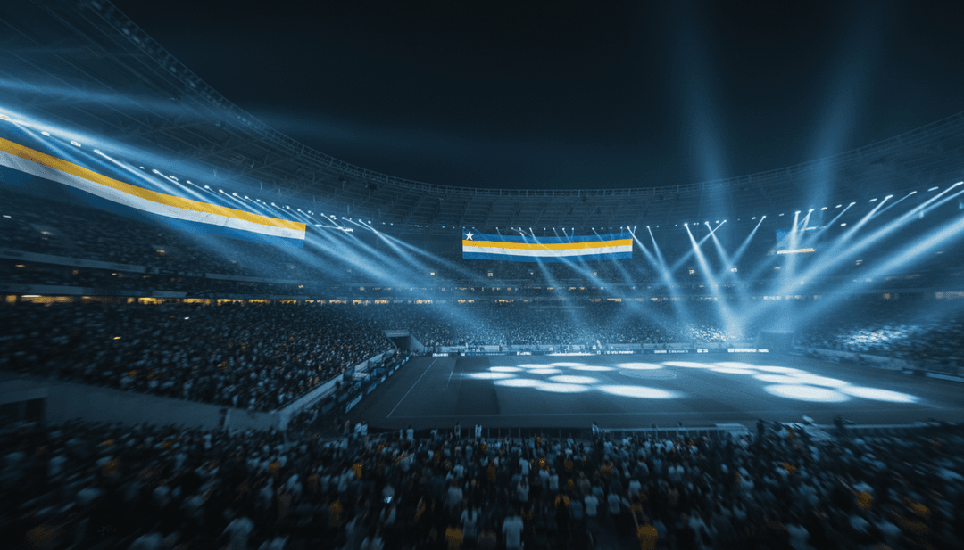 Um videoclipe gerado por IA polido para "Isla Chikí, Kurason Grandí" de irvinapostelmusic concluindo, com uma chamada à ação para os usuários criarem seus próprios vídeos.