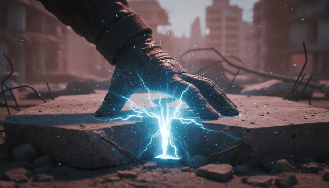 Ein Benutzer betrachtet stolz sein fertiggestelltes, KI-generiertes Musikvideo für 'After The Ashes' auf einem Bildschirm, mit kreativen visuellen Elementen.