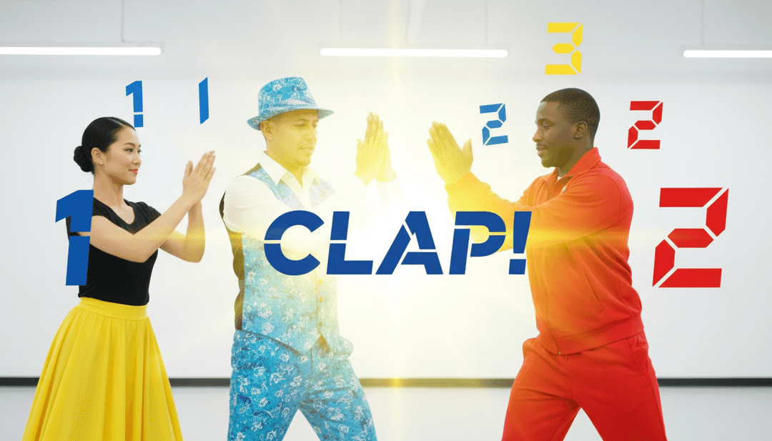 为 'Jump, Jive, Count to Three' 制作的明亮、引人入胜的音乐视频的欢乐结局,展示了 freebeat.ai 在儿童娱乐方面的创意成果。