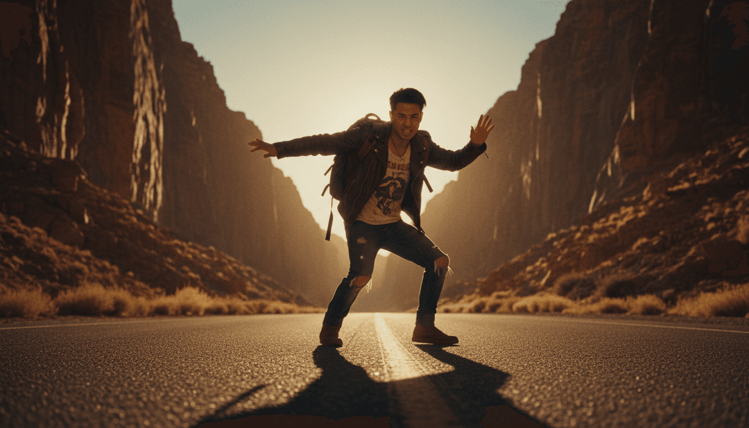 Um usuário operando com confiança a interface do freebeat.ai para criar um vídeo musical personalizado com elementos de jazz.