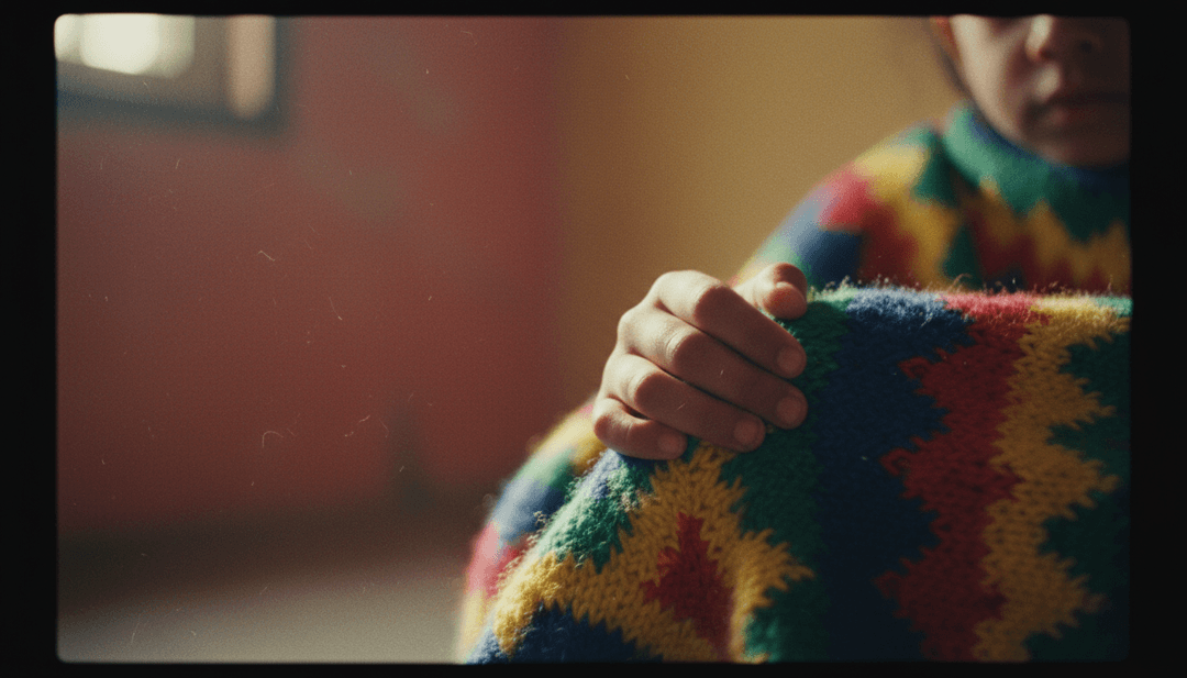 IA analisando ondas de áudio de uma música indie pop, representando visuais oníricos como nuvens e luzes suaves.