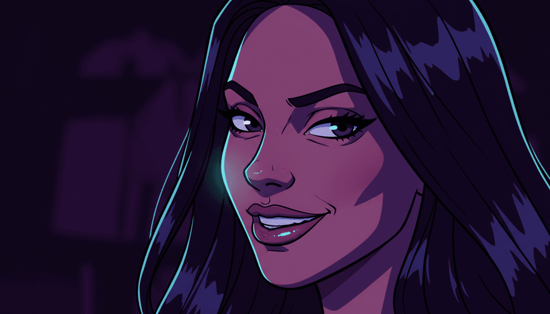 AI 分析雷鬼和流行音波的抽象可视化,揭示 "Prr baby by Camale" 的鲜艳色彩调色板和有节奏的模式。