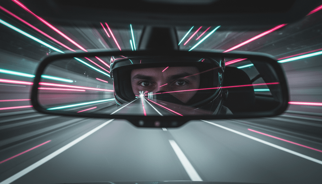 freebeat.aiの鮮やかで未来的なインターフェースに囲まれ、画面で再生されている「Bassline Ride」の完成した高エネルギーミュージックビデオ。