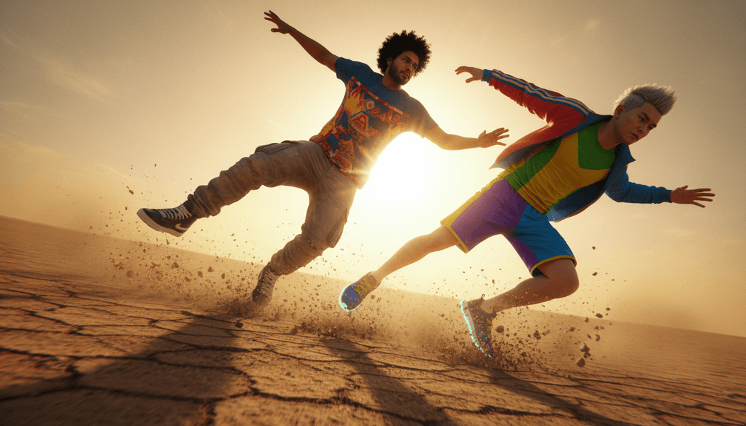 AI 正在为《Verse 1 (The Morning Grind)》生成概念艺术,展示了一个薄雾弥漫的清晨农场场景和班卓琴剪影。