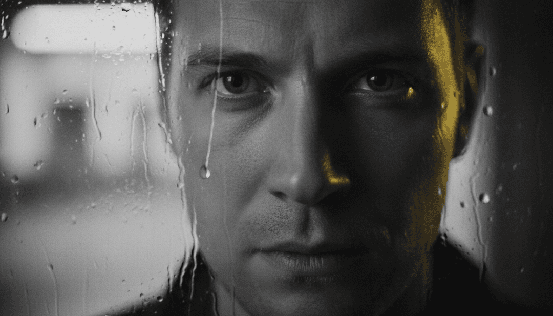 Visualização abstrata da jornada da vida, combinando paisagens urbanas e estética lo-fi, refletindo o tema 'Livet har været en vild tur'.