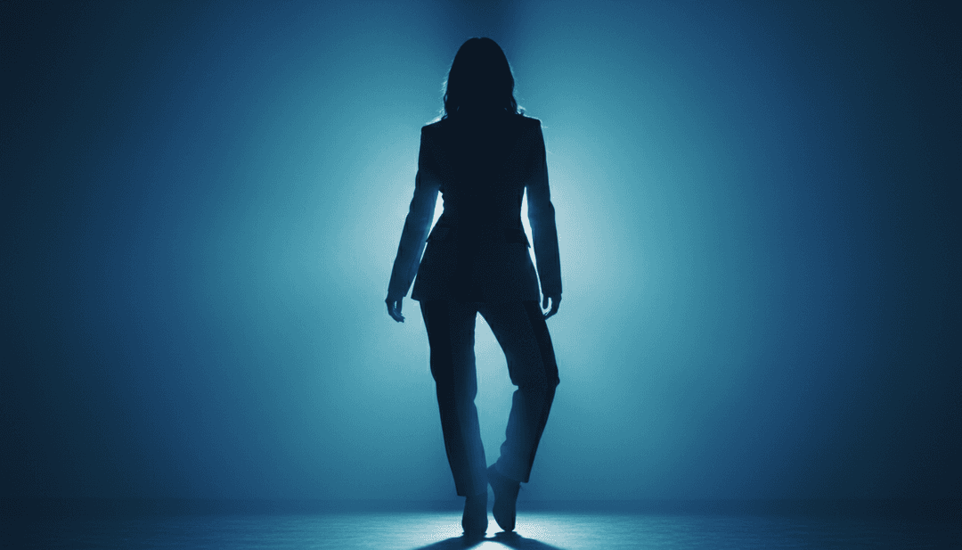 lumalior의 'Unsteady Ground' AI 뮤직 비디오를 위한, 리듬감 있는 음파가 디지털 풍경으로 변모하는 추상적인 시각 효과.