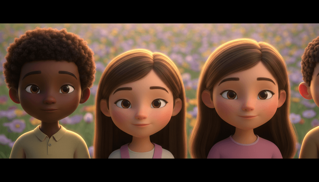 AI 诠释 kyshen_fgu '天空亮亮,小星星' 温柔闪耀的旋律,可视化星星和晴朗的夜空,非常适合儿童音乐视频生成器。