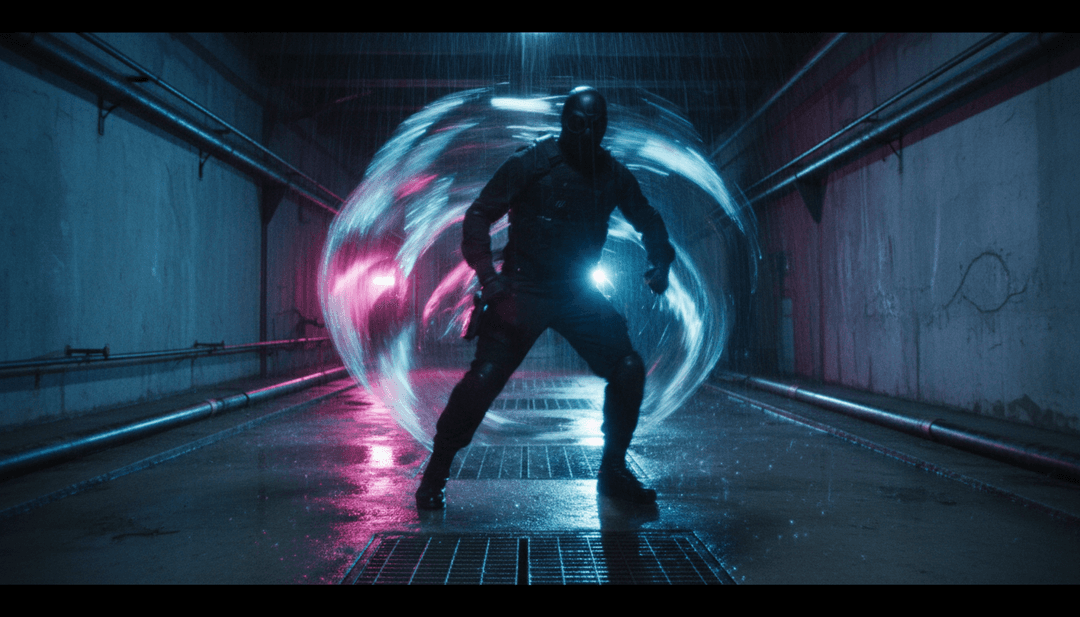 城市街头艺术、狂躁人群能量和涂鸦标签的动态拼贴,代表 Freebeat.ai 为 miropashcha 的歌曲生成的嘻哈和朋克摇滚融合视觉效果。