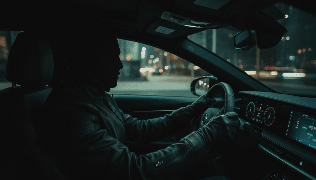 Visualisation abstraite d'ondes sonores et de données en flux, représentant l'IA analysant le morceau hip-hop 'Kontrol' by andante.