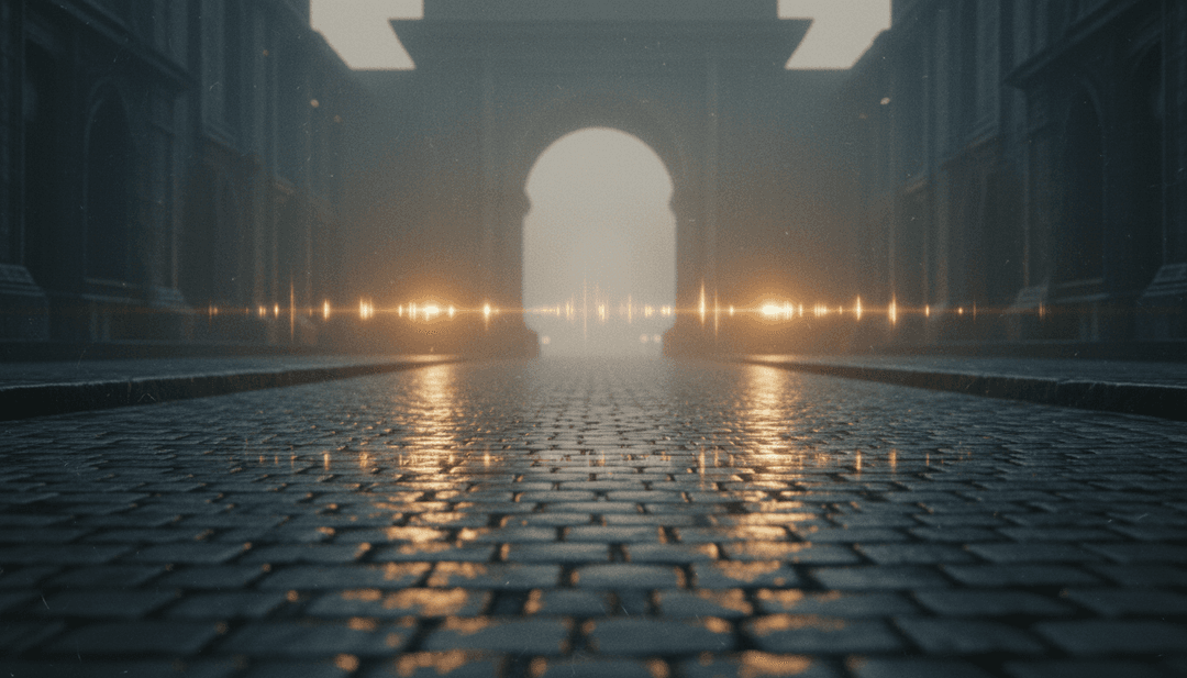 AI नियॉन रोशनी और भविष्यवादी शहर के क्षितिज के साथ सिंथ-पॉप संगीत की व्याख्या कर रहा है, जो 'Eropean Nights' के माहौल को दर्शाता है।