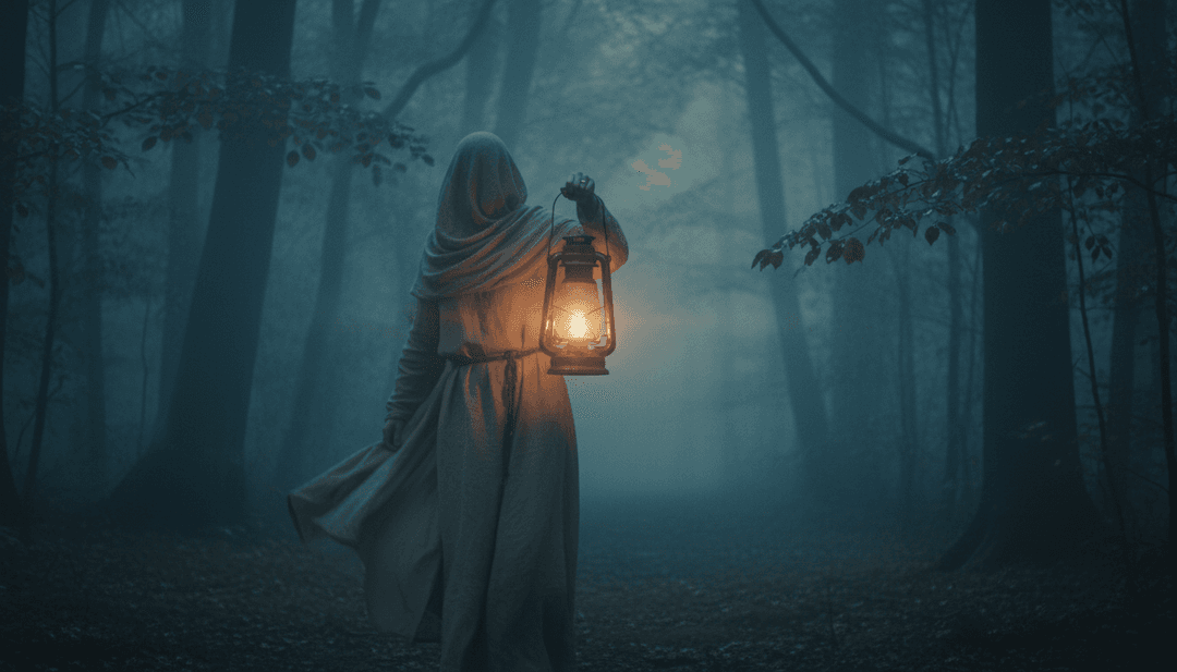 AI가 복잡한 오케스트라 파형을 분석하고 영화 음악 내의 핵심 감정선을 식별하며, 이를 빛나는 데이터 스트림으로 표시합니다.