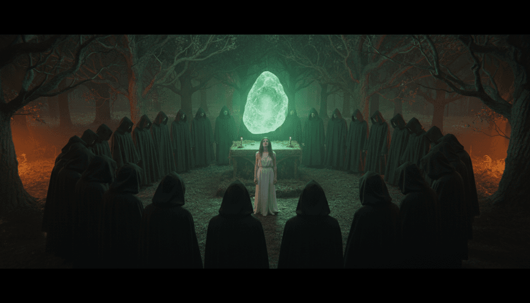 Freebeat.ai 브랜드와 행동 유도 문구가 있는 화면에서 완성된 뮤직 비디오를 감상하는 사용자.