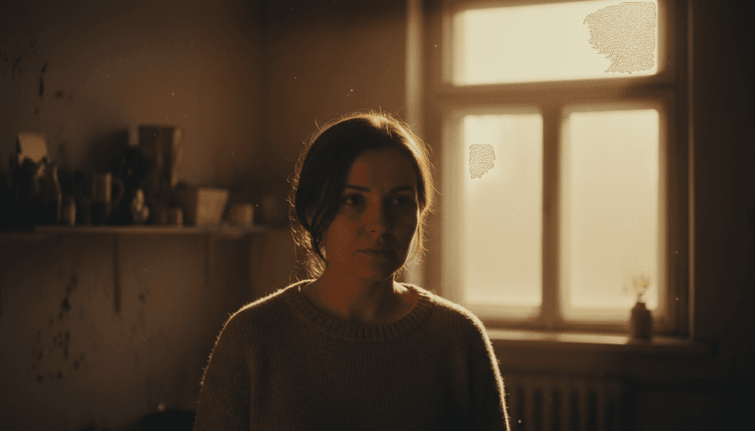 AI 将原声流行音乐波形解释为闪烁光模式的概念图像,代表歌曲的序曲。