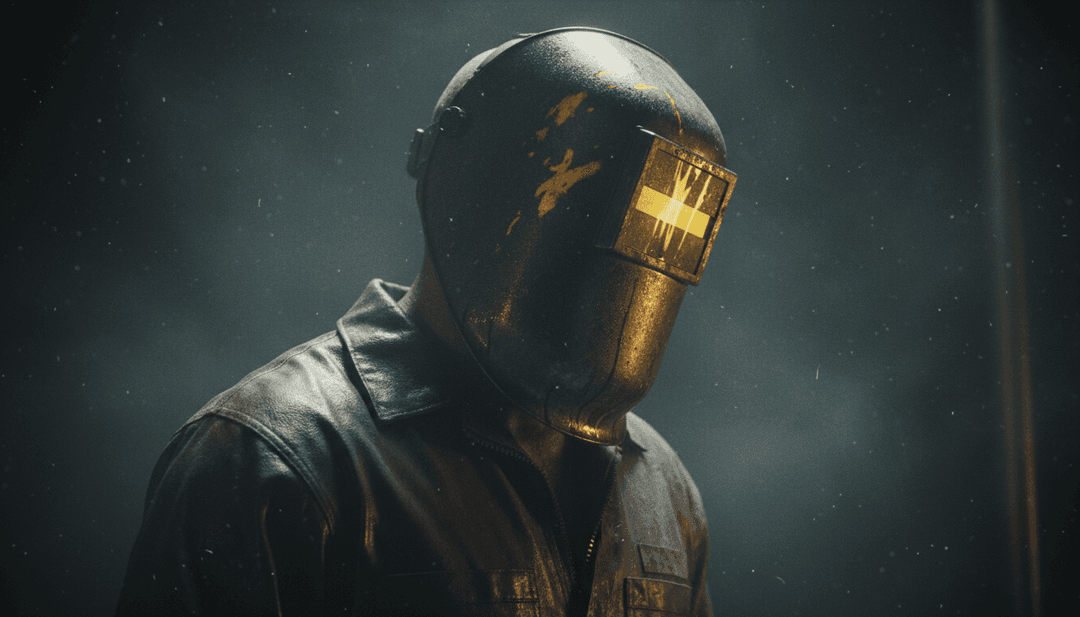 概念艺术,描绘AI系统分析 'Funny Bone (Old School Jungle)' 的音频波形和频谱数据以生成初始视觉主题。