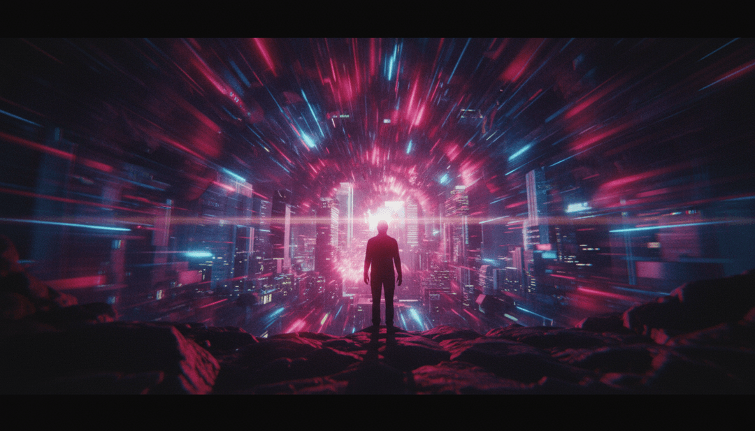 一个令人惊叹的、AI生成的'انت ايه'音乐视频,带有同步的`free captions`,并鼓励用户创作自己的视频。