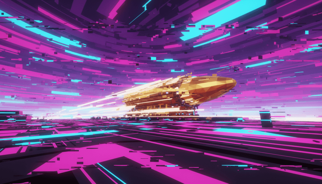 Visuais dinâmicos de uma cena de show de punk rock com letras animadas, gerados por um gerador de vídeos musicais com IA.