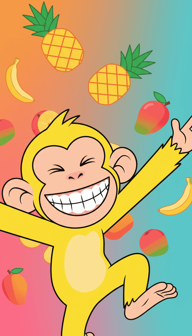 「El Baile de los Animales」の初期コンセプトを表現した、ラテンポップのリズムに合わせて楽しそうに踊るアニメーションの動物たち。