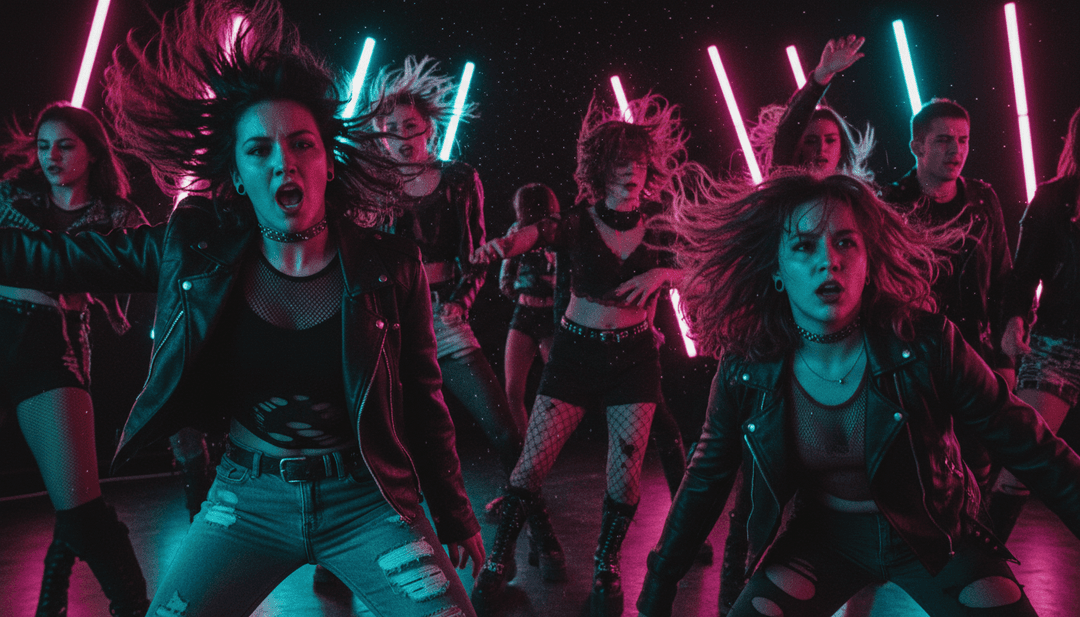 AI 分析复杂音乐波形的抽象表现,展示吉他即兴演奏、DnB 鼓点模式和节日灯光效果,解读 'Xmas Guitar DnB .mp3'。