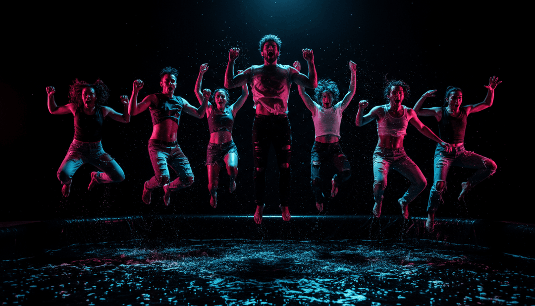 freebeat.ai 的用户界面显示已完成的 'Xmas Guitar DnB .mp3' 音乐视频项目,可供导出,并提供 `歌词下载` 和 `免费字幕` 选项。