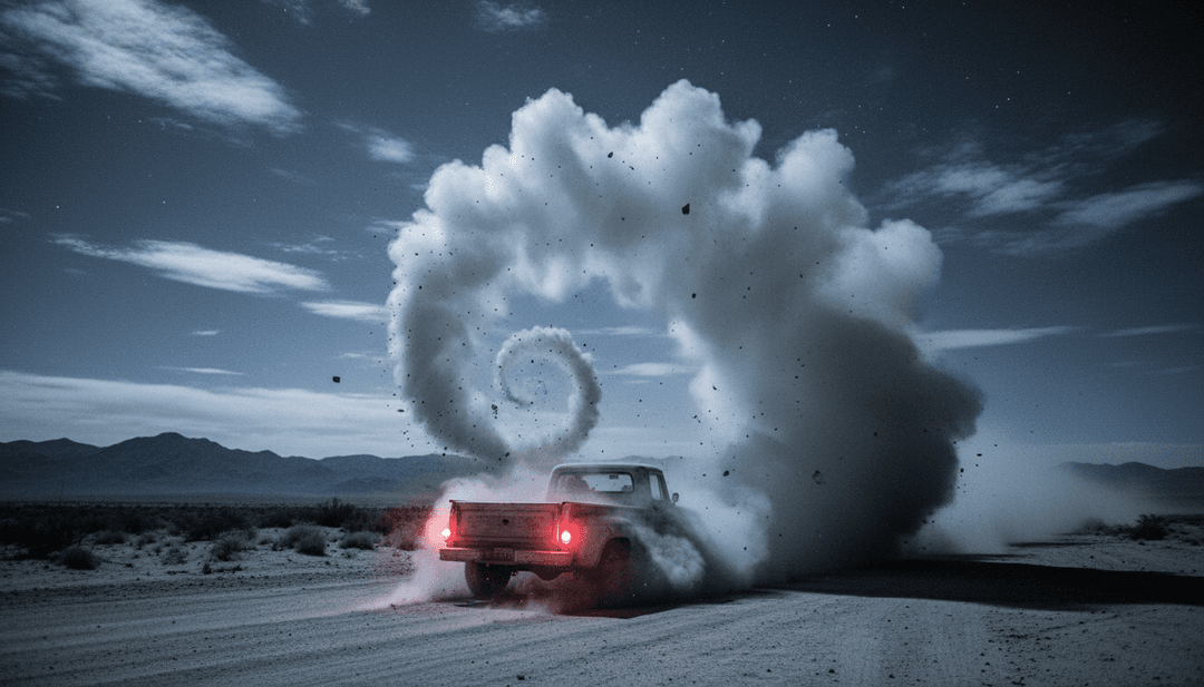 Un musicien regardant son vidéoclip 'Hell on Highway 9' nouvellement généré sur un écran, l'air habilité et inspiré, avec le logo freebeat.ai mis en évidence et un appel à l'action.