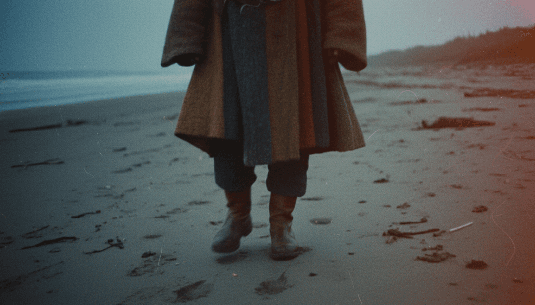 IA analisando música gospel sulista, gerando imagens pacíficas como um nascer do sol sobre um campo.