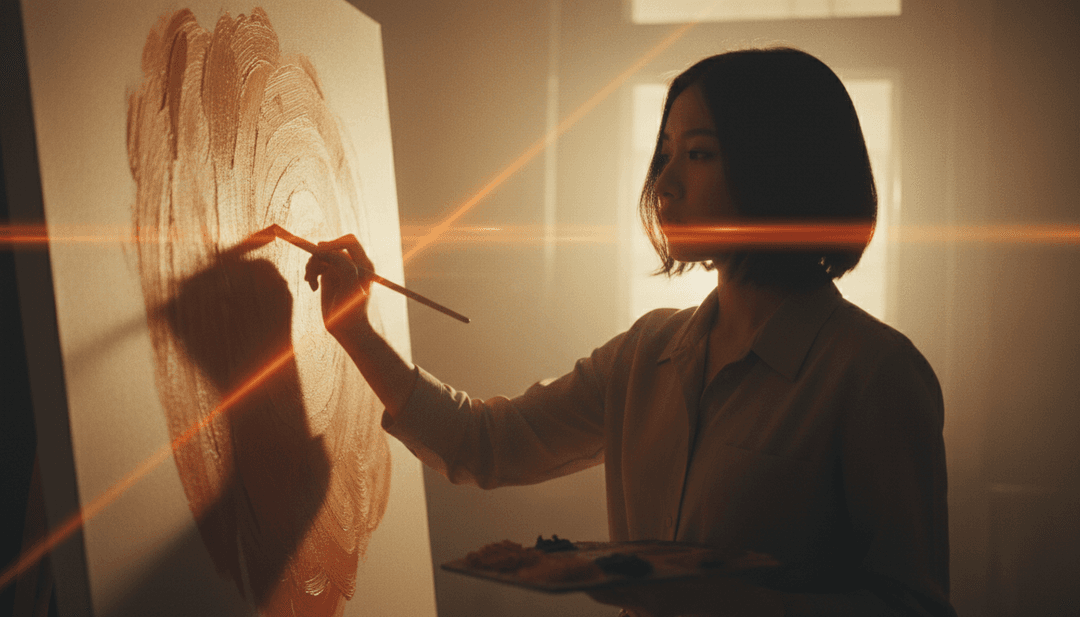 Visualizzatori dinamici che traducono le forme d'onda audio in arte astratta ed evoluzione di scene cinematografiche