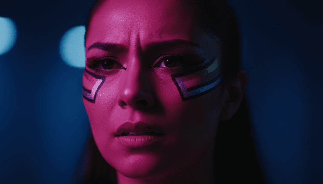 Siaの力強いボーカルメロディーに光の軌跡が続き、ダンスポップのビートに反応するダイナミックなビジュアライザー。