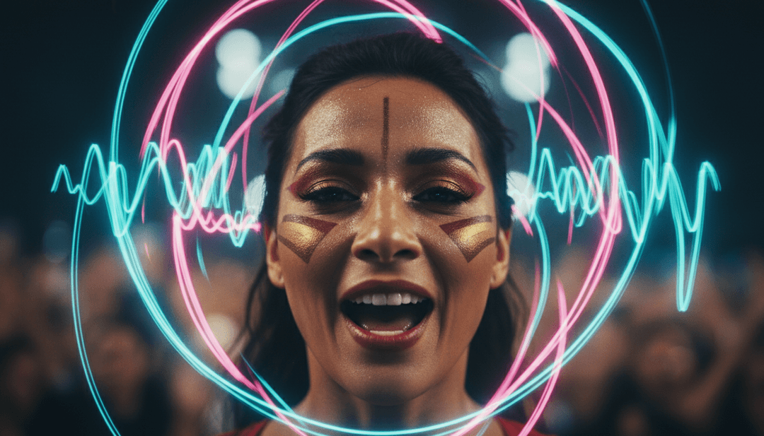 freebeat.aiを使用して、お気に入りの曲のパーソナライズされたミュージックビデオを作成し、そのクリエイティブな成功を祝う多様なコンテンツクリエーターのグループ。