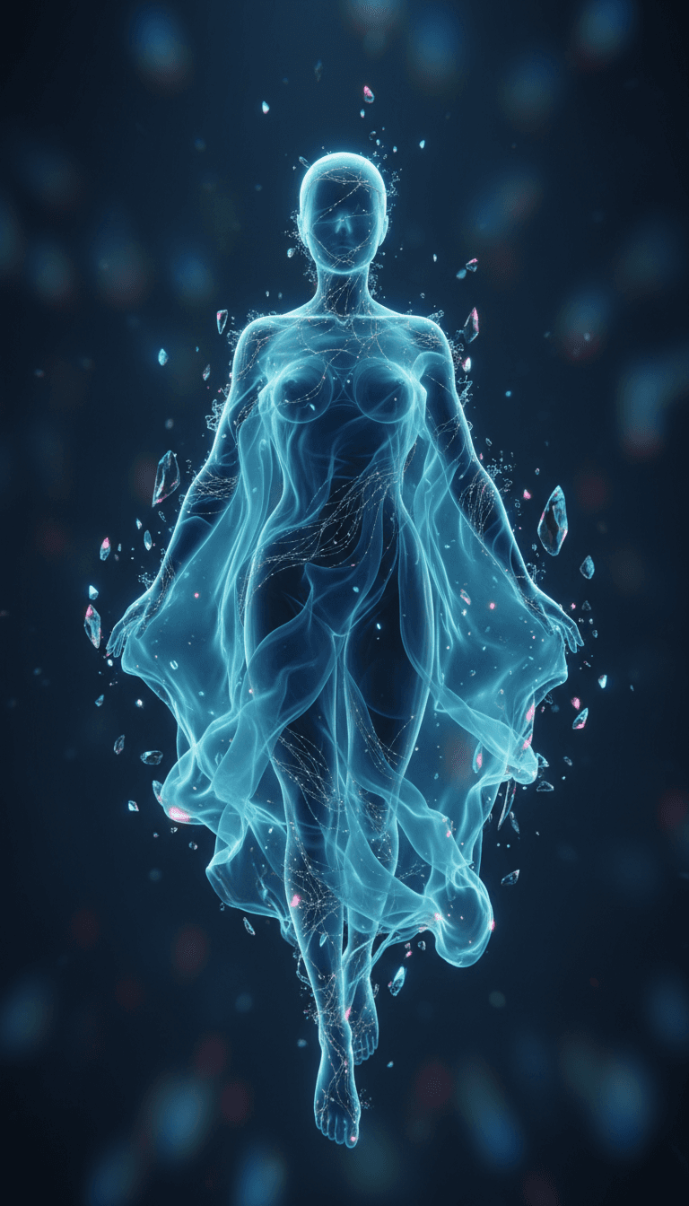 动态可视化器显示电子声波转化为流畅、虹彩的形状,与音乐节拍同步。