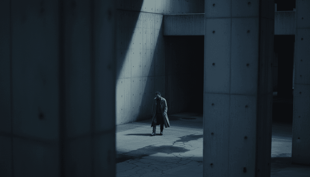 Sistema de IA analisando formas de onda de áudio complexas e temas líricos de 'Muddy' para conceituar um videoclipe de hip-hop.