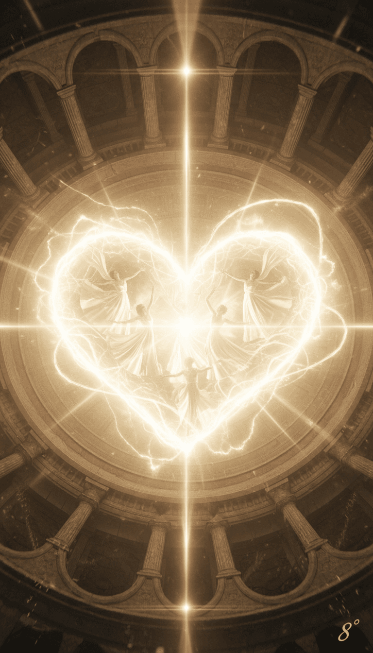 Usuário assistindo alegremente seu videoclipe gerado por IA para 'Rise of Love / Aşkın Yükselişi' em uma tela, cercado por elementos criativos.