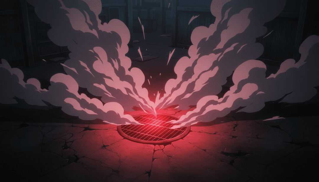 एआई एक डिजिटल इंटरफ़ेस पर विजुअल साउंडवेव्स और मूड इंडिकेटर के साथ डार्क हिप-हॉप ट्रैक 'CopBeatMasteredFinal.mp3' का विश्लेषण कर रहा है।