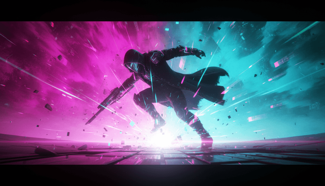 pulseprize के गीत के लिए अंतिम रेंडर किया गया AI संगीत वीडियो, बोल ओवरले और सोशल मीडिया शेयरिंग के लिए तैयार