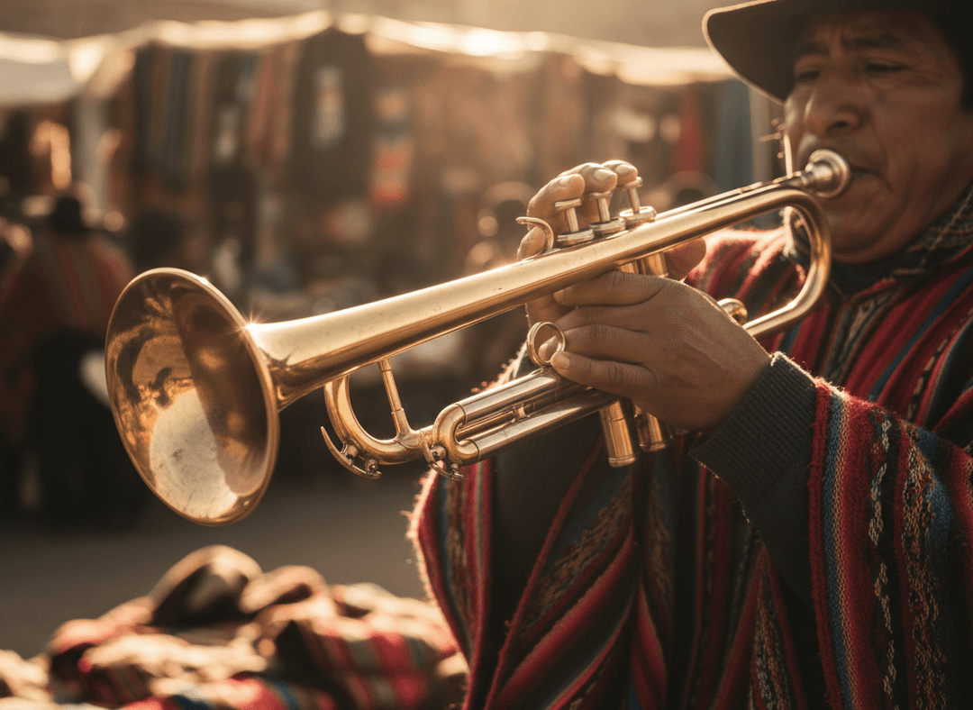 AI che analizza le forme d'onda della musica cumbia e salsa per 'La Tremenda Intro (Cover)' di pierre_ebberska, generando concetti visivi iniziali.