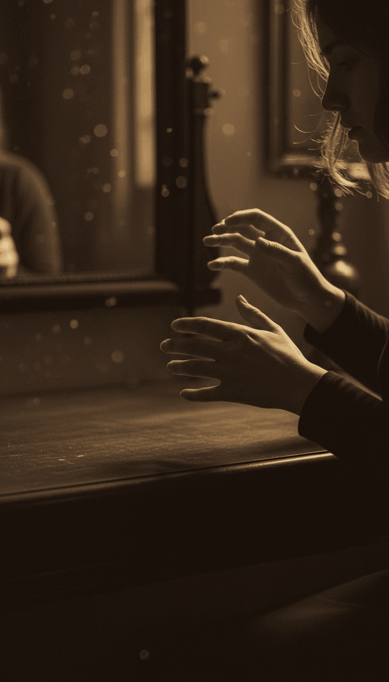 Un esprit IA analysant une onde sonore vibrante, représentant 'ayna.mp3' de empyreanprechorus917, prête pour l'interprétation visuelle.