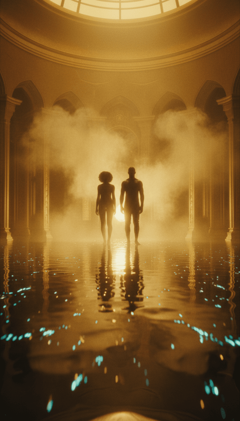 IA analisando melodia e letras de 'Can't Stop' de Marvin Gaye, exibindo ondas sonoras, texto e indicadores de humor.