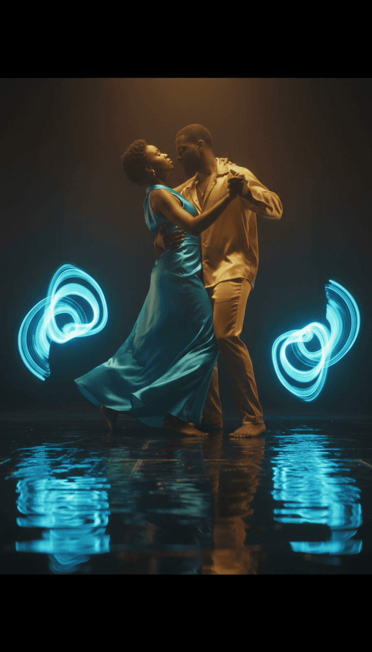 Usuário interagindo com a plataforma freebeat.ai, personalizando um vídeo musical de IA com vários estilos, efeitos e sobreposições de texto.