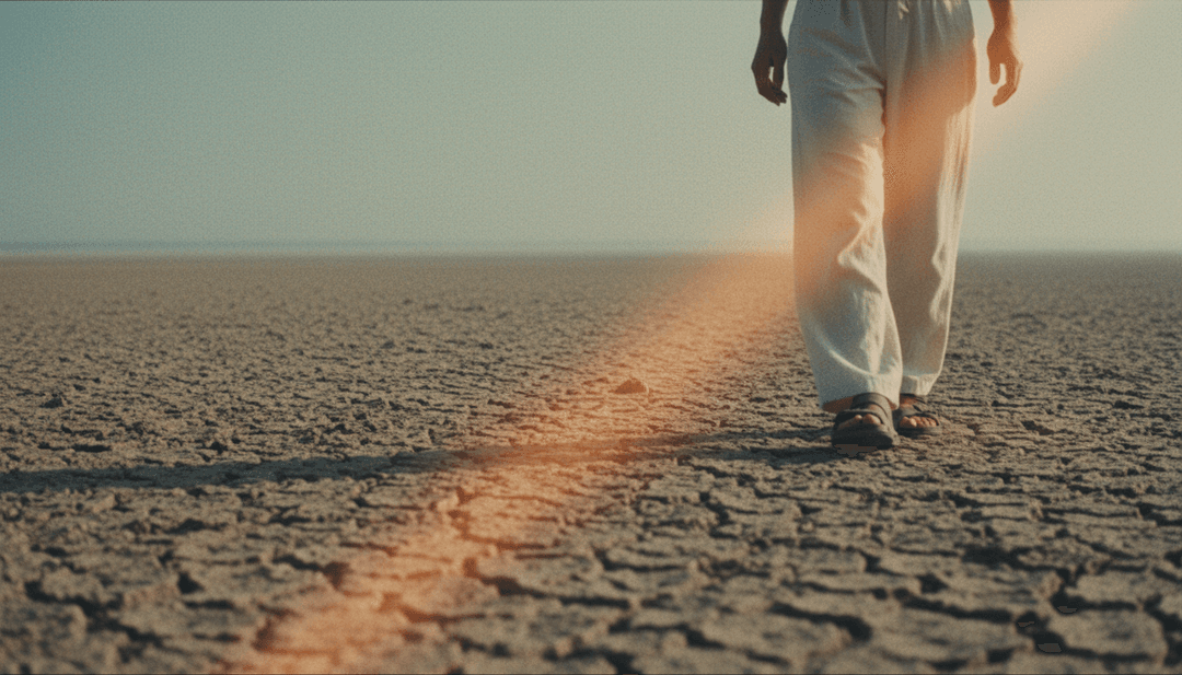 एक एकाकी अकूस्टिक गिटार नरम, चिंतनशील प्रकाश में डूबा हुआ, 'Stranger to Her Heart' की गहरी आत्मनिरीक्षण का प्रतीक है।
